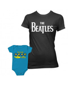 Duo-rocksæt | The Beatles Mors T-shirt & The Beatles-babybody